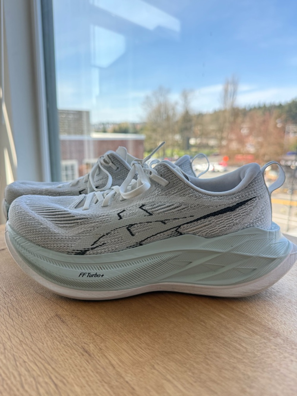 ASICS Superblast 2, White/Cool Grey (Women’s 8)